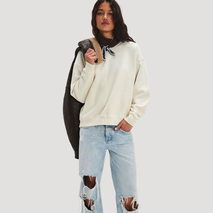 Tricia Fix Indigo Butterfly Crewneck
