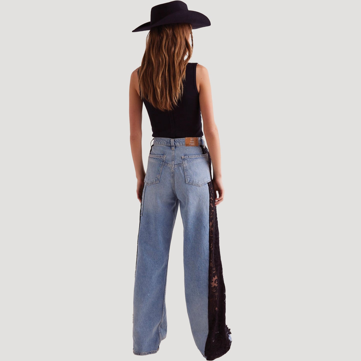 Tricia Fix Laced Up Denim Jeans
