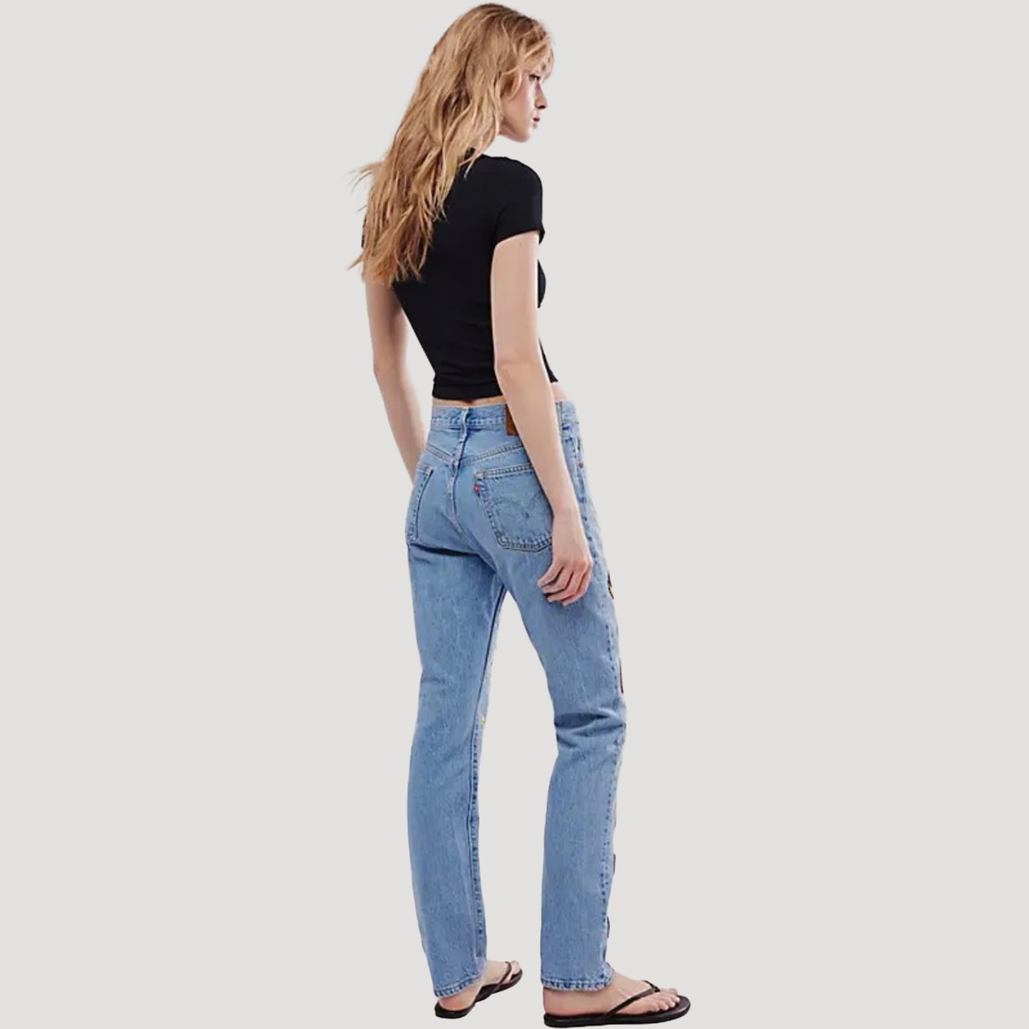 Tricia Fix Patched Jeans