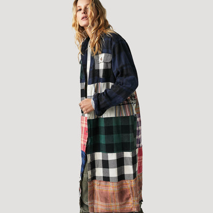 Tricia Fix Patchwork Plaid Maxi Top