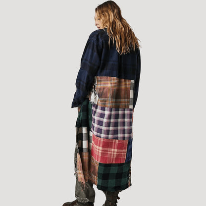 Tricia Fix Patchwork Plaid Maxi Top