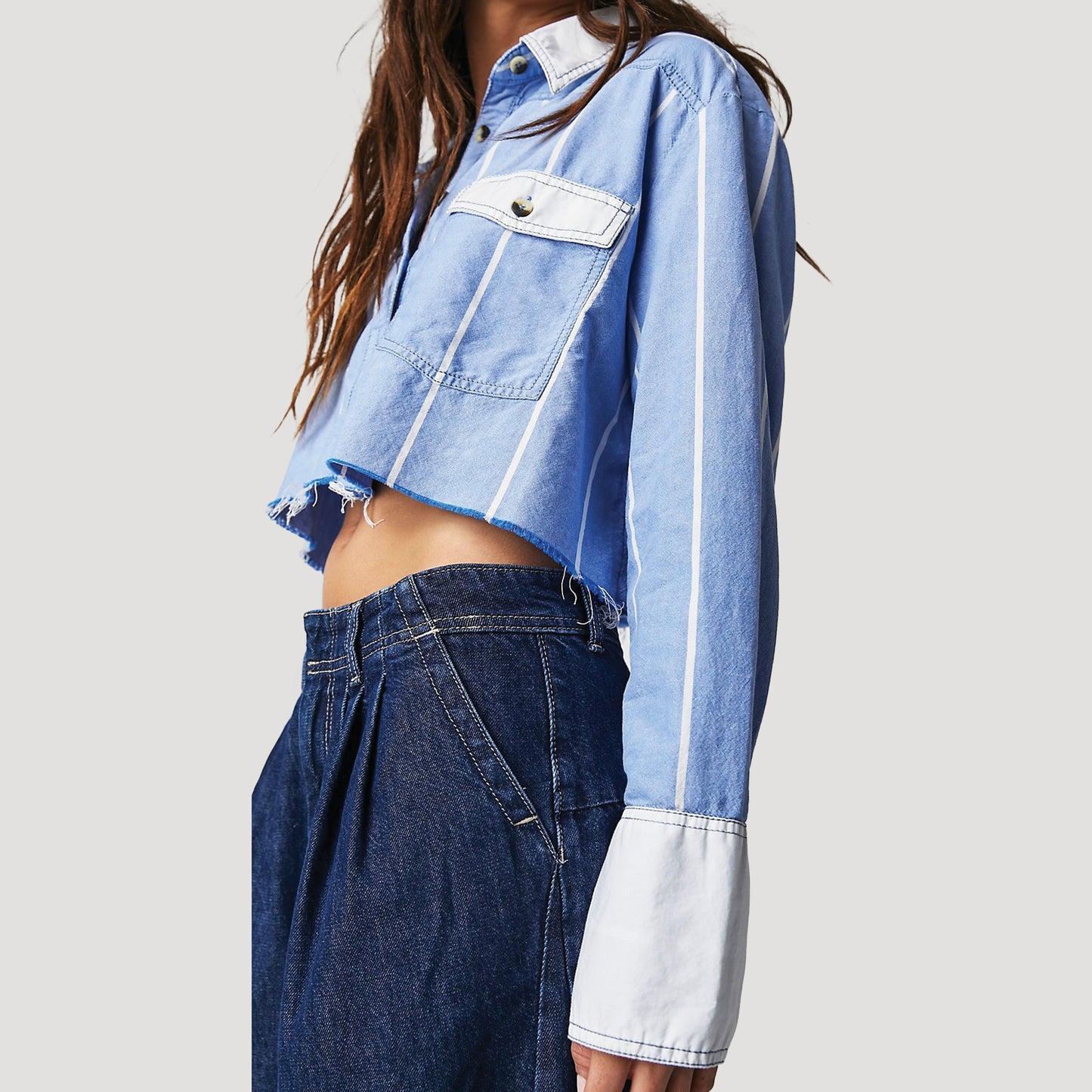 Tricia Fix Reworked Manchester Crop Top