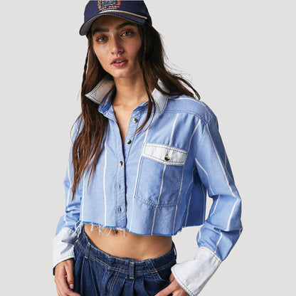 Tricia Fix Reworked Manchester Crop Top