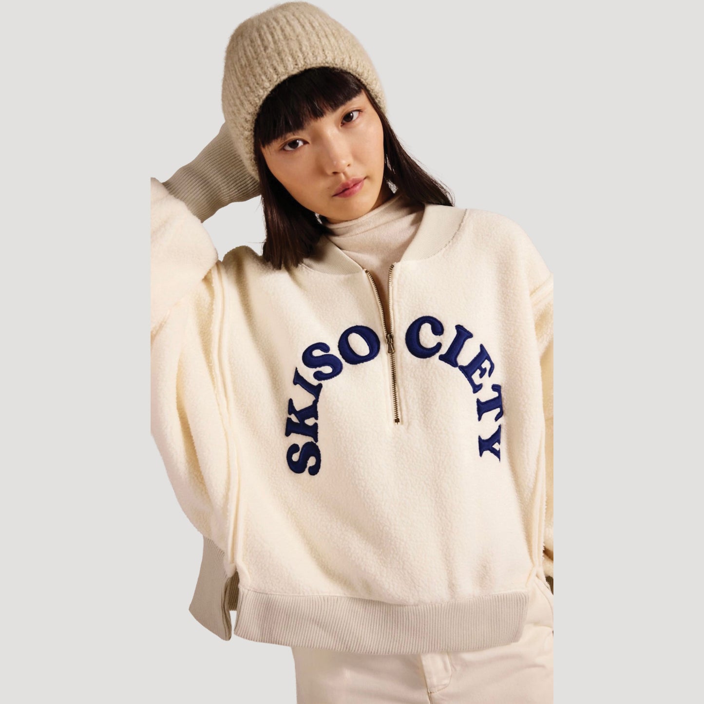 Tricia Fix Ski Society Quarter Zip