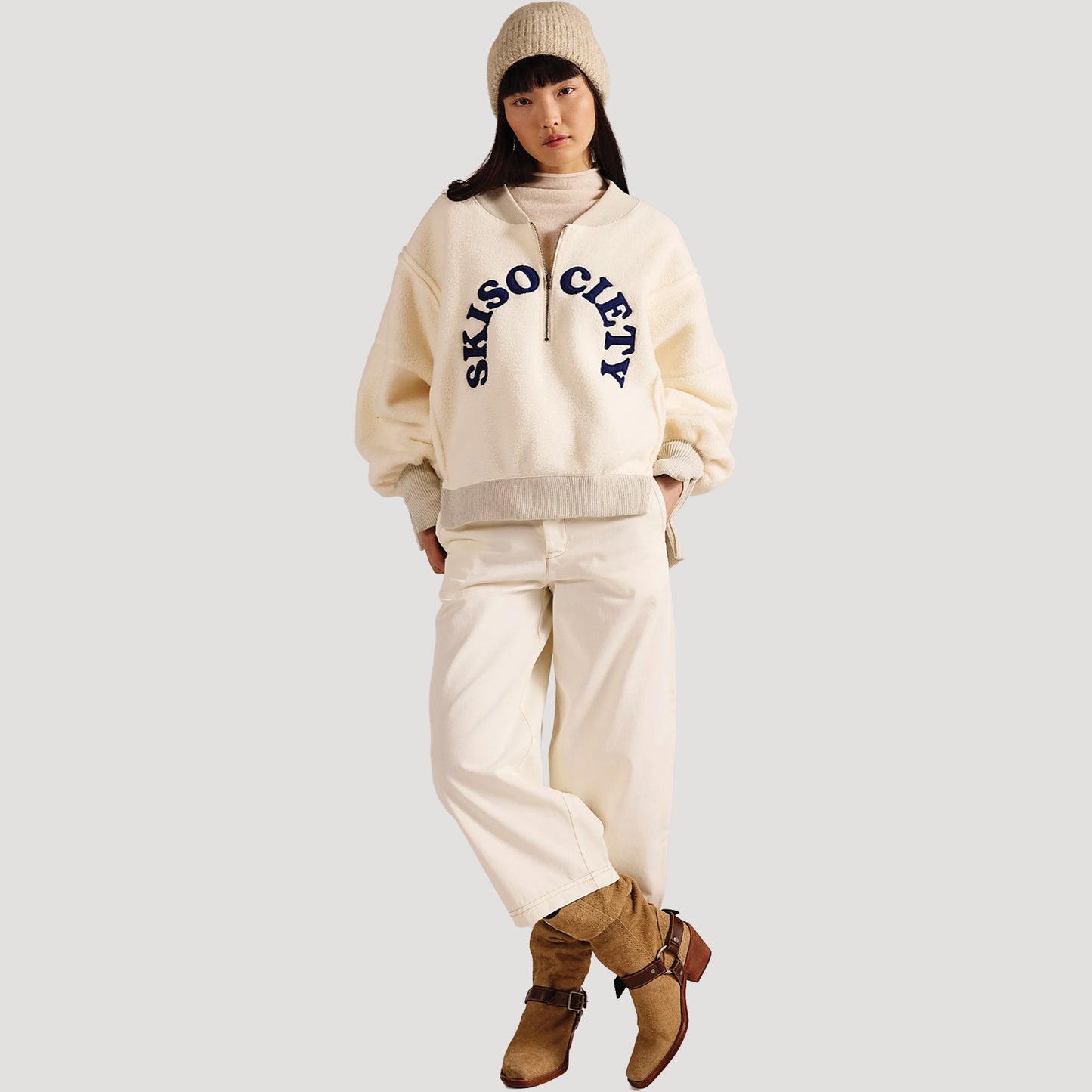 Tricia Fix Ski Society Quarter Zip