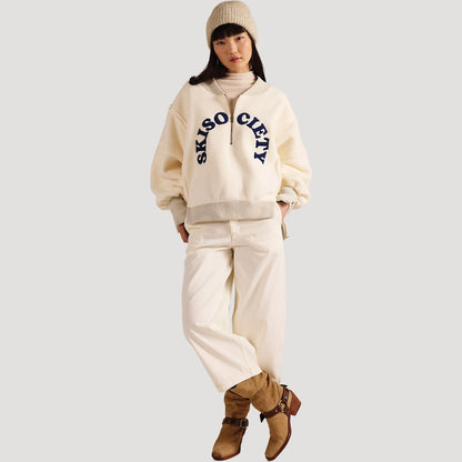 Tricia Fix Ski Society Quarter Zip