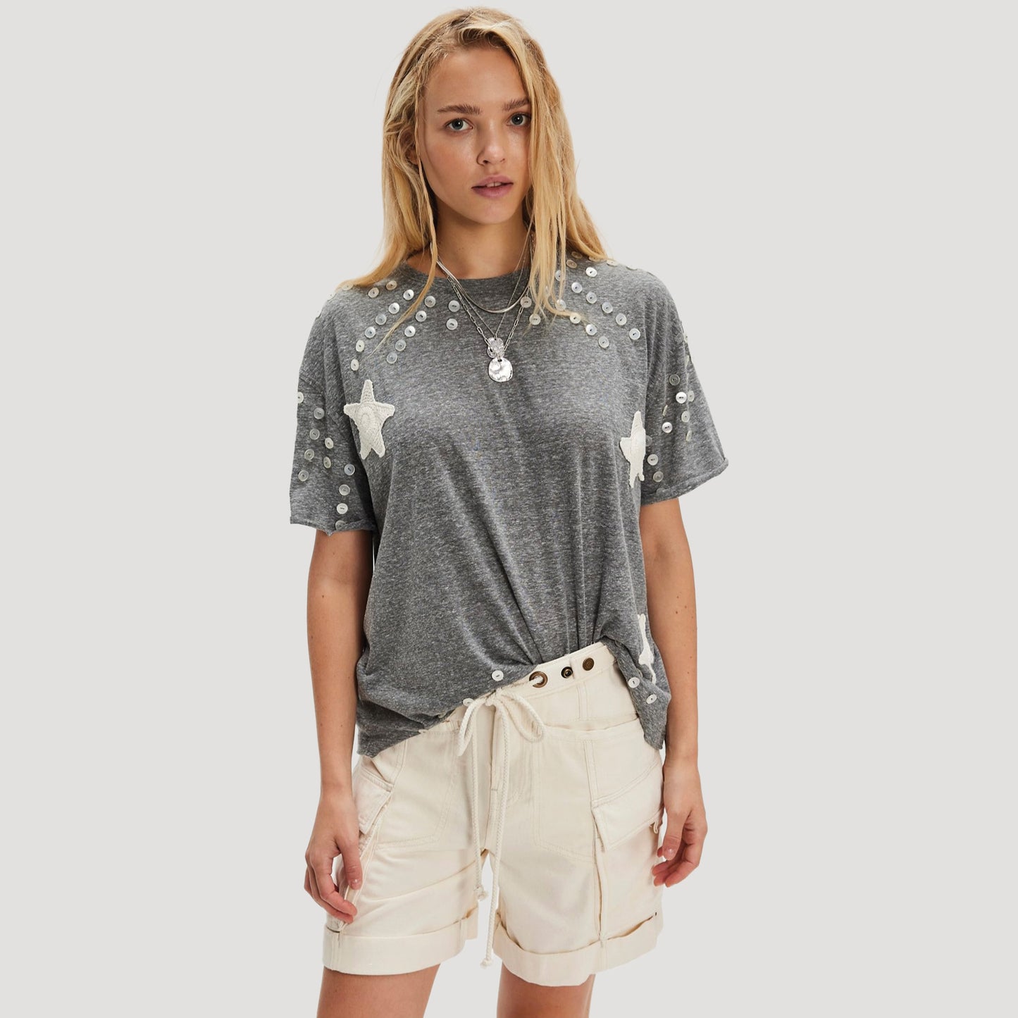 Tricia Fix Star Button Tee