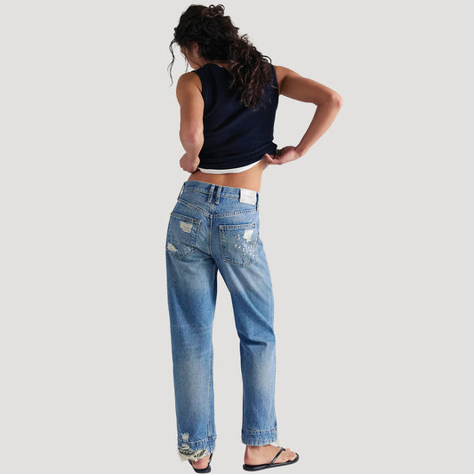 Tricia Fix Stick Around Studded Bandana Jeans