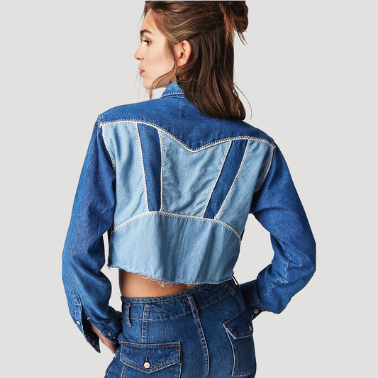Tricia Fix Stitched Up Western Crop Top