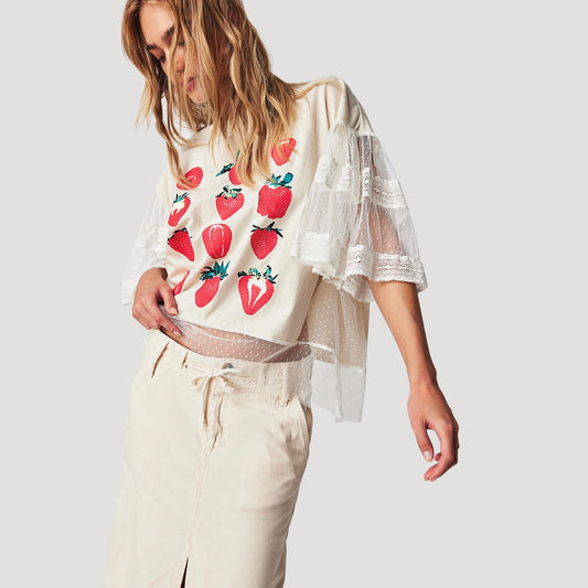 Tricia Fix Strawberries Tulle Tee