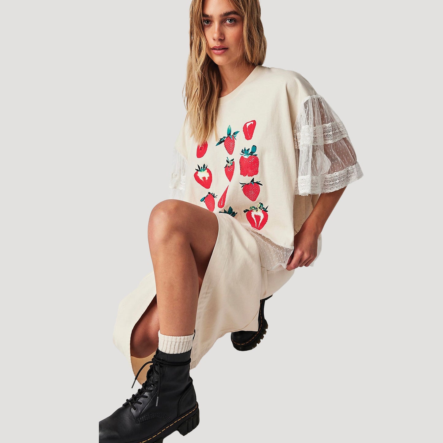 Tricia Fix Strawberries Tulle Tee