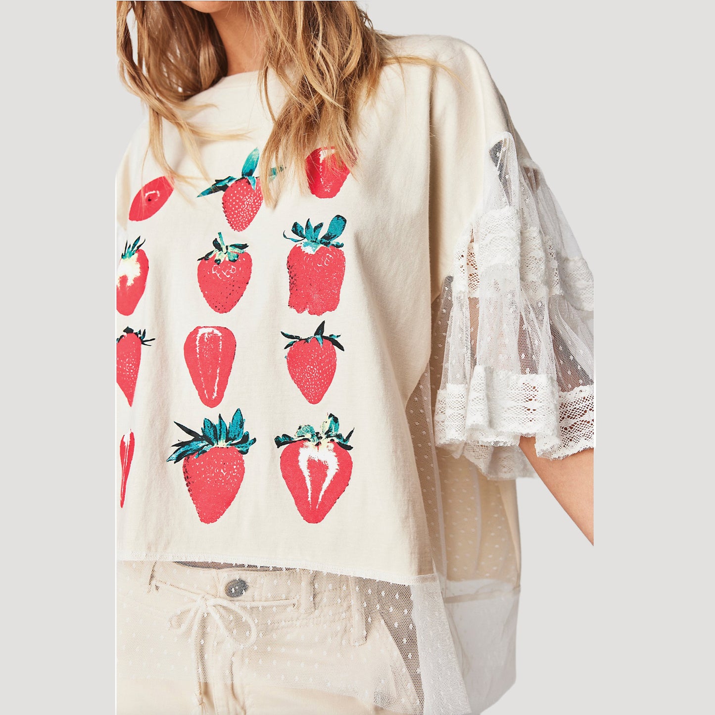 Tricia Fix Strawberries Tulle Tee