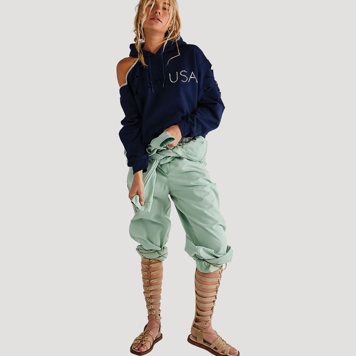 Tricia Fix USA Cut Out Hoodie
