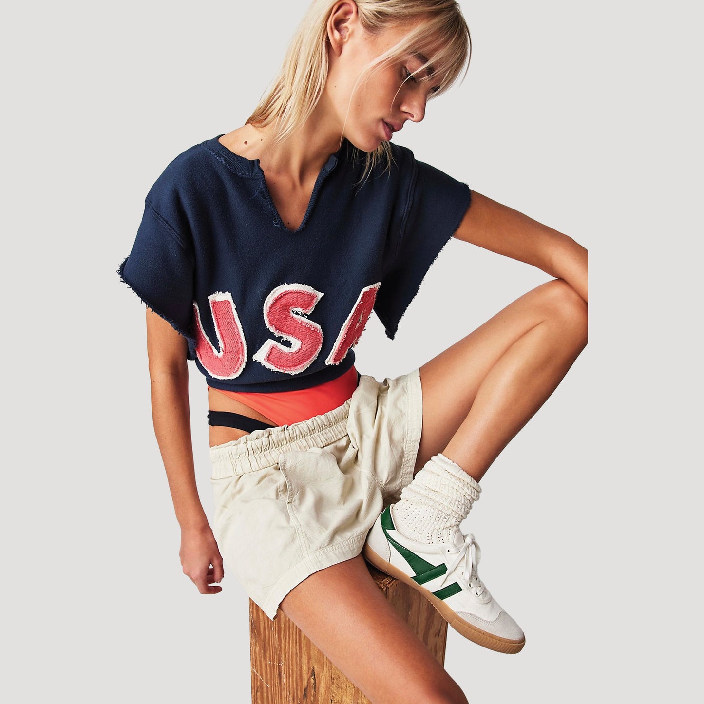 Tricia Fix USA Short Sleeve Sweatshirt