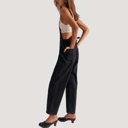 We The Free Sweet Pea Embroidered Overalls