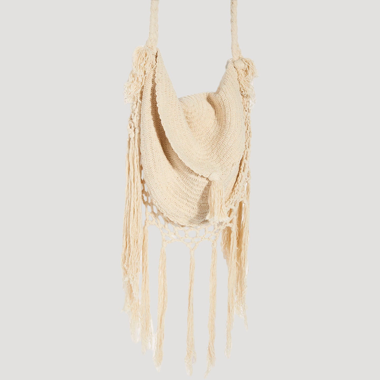 Wind Whispers Macrame Shoulder Bag
