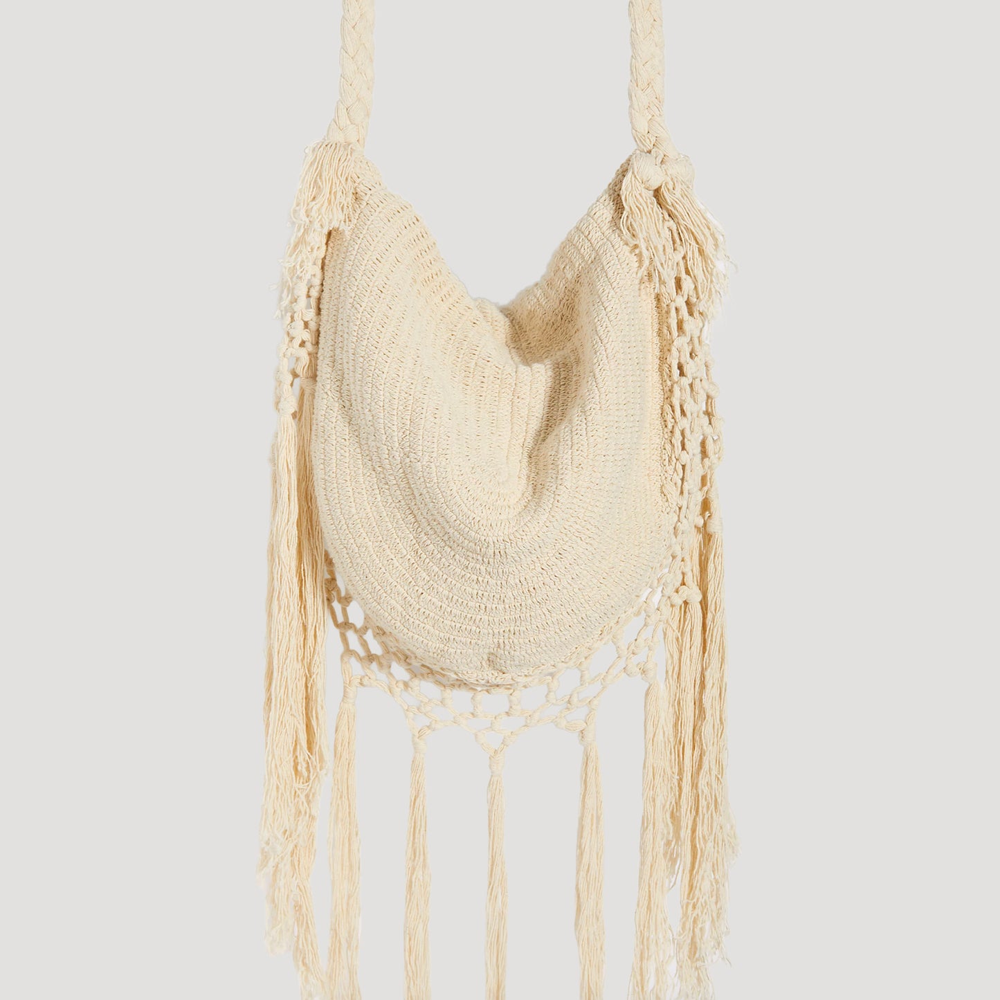 Wind Whispers Macrame Shoulder Bag