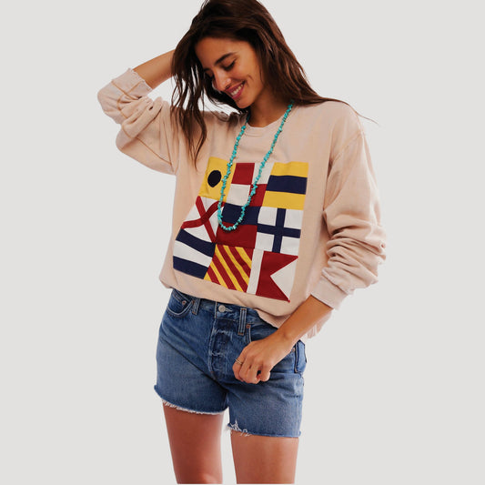 Tricia Fix Nautical Flag Crew