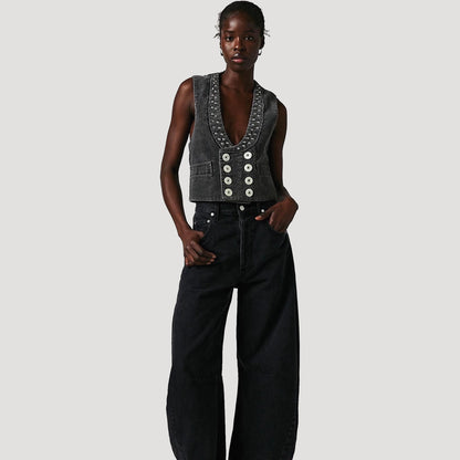 Reworked Corduroy Hardware Vest