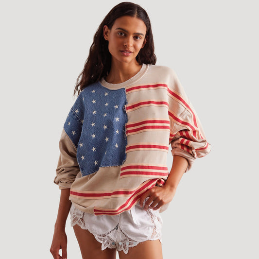 Tricia Fix Stars & Stripes Crew