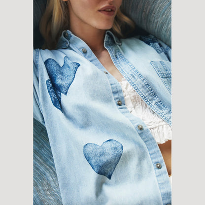 Tricia Fix Heart Denim Shirt