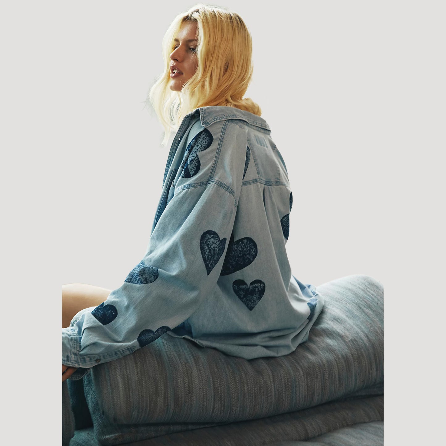 Tricia Fix Heart Denim Shirt
